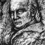 Hahnemann. Bas-relief en bronze de Zorra
